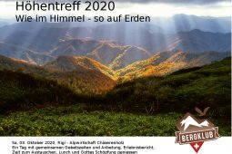 Bergklub: Höhentreff 2020 - Rigi